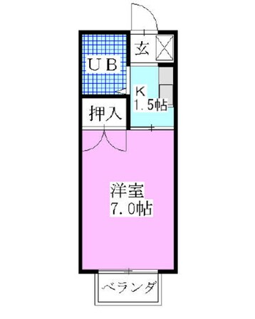 ヴィラ中山Ａの物件間取画像